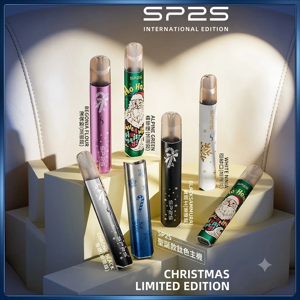SP2S聖誕款鈦色主機-1.webp SP2S 一代通用主機:聖誕限定版 (鈦色) | 完美兼容 RELX 一代/LANA/DIYA 煙彈:圖片 1